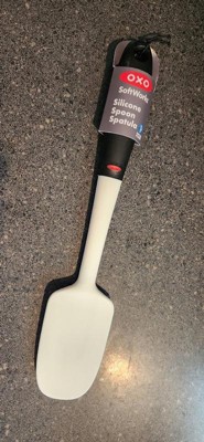 OXO Silicone Oat White Spoon Spatula - Fante's Kitchen Shop - Since 1906