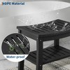 HDPE Showers Bench with Storage Shelf,Shower Bench for Inside Shower to Sit On,Waterproof Showers Stool/Chair/Seat for Bathroom, Bathtub, Supports - 3 of 4