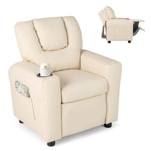 Infans Kids Recliner Chair w/Cup Holder & Side Pocket Adjustable Backrest Footrest - 1 of 4