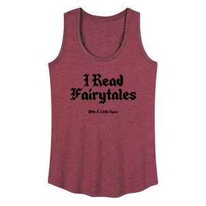 Women's - Instant Message - Read Spice Fairytales Graphic Racerback Tank - 1 of 4
