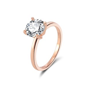 Amore Engagement Ring Women 1, 2 or 3Ct Topaz Sterling Ginger Lyne Collection - 1 of 4