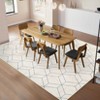 Modern Geometric Rugs for Living Room Bedroom Washable Non Slip Low Pile Area Rug Soft Foldable Accent Rug - 2 of 4