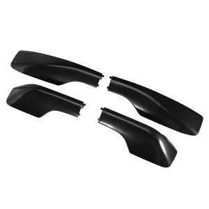 Unique Bargains Car Roof Rack Side Rails End Cover Shell Cap for Toyota RAV4 2001-2005 Durable Plastic Black 4pcs - 1 of 4