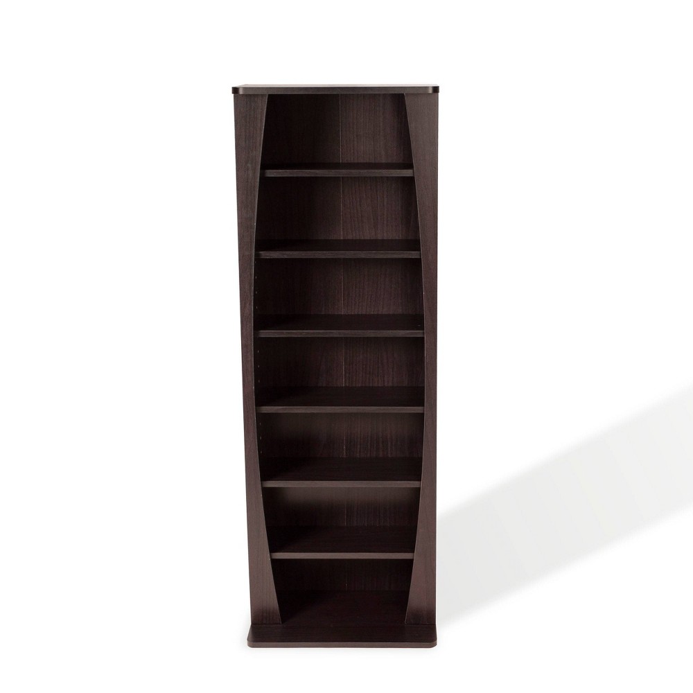 Photos - Display Cabinet / Bookcase Atlantic Canoe Curved Multimedia Cabinet Brown  