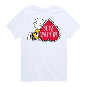 Boys' - Peanuts - Be My Valentine Short Sleeve Graphic T-Shirt - 1 of 4