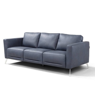 85" Astonic Sofa Blue Leather - Acme Furniture