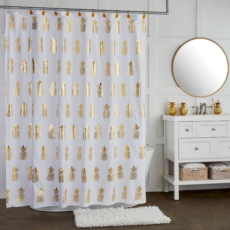 2pk Gilded Pineapple Hand Towel Set White - SKL Home, 6 of 7