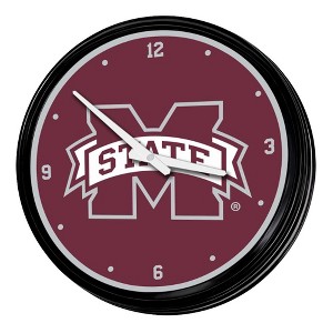 College Team Retro Lighted Wall Clock - 1 of 4