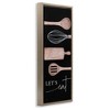 Stupell Industries Let's Eat with Kitchen Utensils Floating Frame Canvas Art, Brown, 15" x 31" - 2 of 4