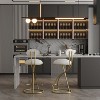 NicBex Dining Chairs Set of 2 Upholstered Chair Bar Stools Counter Height Barstools with Metal Legs for Kitchen, Home Bar - 3 of 4
