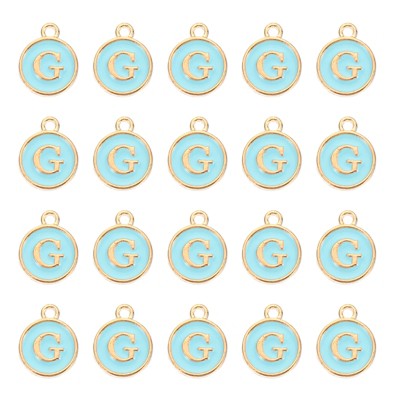 Unique Bargains Beautiful Designer DIY Jewelry Making Initial Pendants 50 Pcs