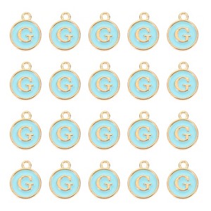 Unique Bargains Beautiful Designer DIY Jewelry Making Initial Pendants 50 Pcs - 1 of 4