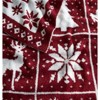 Super Soft Christmas Throw For Couch Bed Fuzzy Fluffy Fleece Cozy Like Chenille Cute Tree Deer Snow Pattern Thick And Warm For Wintertwin - 4 of 4