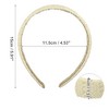 Unique Bargains Women's Fashion Straw Headband 5.91"x1.57"  1 Pc - 4 of 4