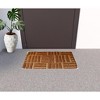 HomeRoots 18" X 30" Brown Coir Outdoor Door Mat - 2 of 4