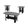 Laminate 3-Piece Coffee and End Table Set with Ample Surface and Lower Shelves for Living Room or Family Room - 2 of 4