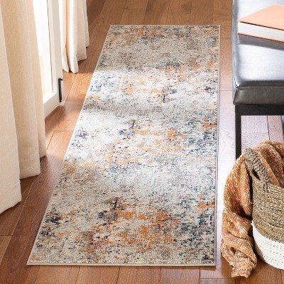 Madison Gray and Beige Flat Woven Runner Rug
