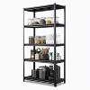 LunaLulinlk 72" H Adjustable Garage Shelves,Metal Utility Storage Organizer Racks for Kitchen, Black - 2 of 4