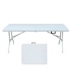 PAGED 4ft Portable Dining Table Simple Folding Camping Dining Table with Fixed Handle for Indoor and Outdoor - 3 of 4