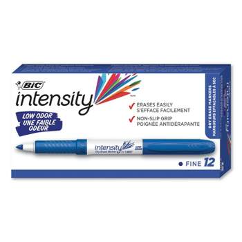 BIC Intensity Felt Pens, Fine Point, Black Ink, Dozen (FPIN11BK