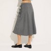 Women's Pleated Midi Skirt - Wild Fable™ Gray Striped - 2 of 3