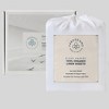 Fabdreams 100% Organic Linen 3-Piece Sheet Set- Stonewashed Finish - 4 of 4