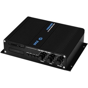 Pyle Marine Bluetooth Amplifier Receiver - Black - 1 of 4