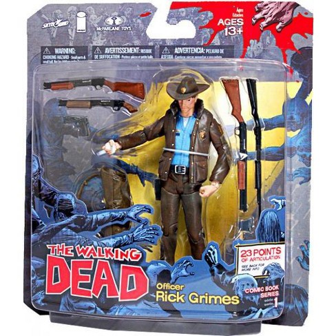 Mcfarlane Toys The Walking Dead Comic Officer Rick Grimes Action Figure Target - roblox rick grimes