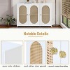 KTMBDW Rattan Cabinet, Boho Storage Storage with Rattan Doors, Buffet Cabinet with Storage, Bar Cabinet for Entryway/Kitchen/Living Room - 4 of 4