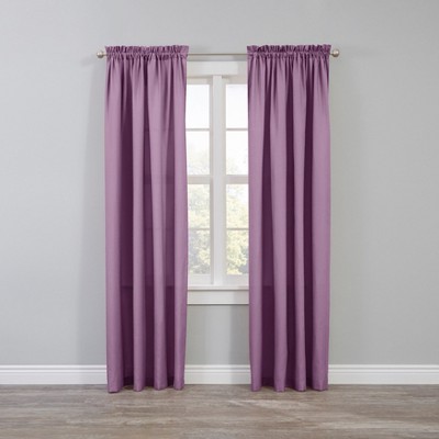 BrylaneHome BH Studio Microfiber Rod-Pocket Panel