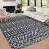 Area Rugs Washable Rugs Bedroom Decor Moroccan Throw Rugs Geometric Carpet Living Room Rug Modern Area Rug for Bedroom Boho Rug - 3 of 4