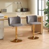 TOAOTBNBO Upholstered Swivel Barstools with Adjusatble Seat, Comfortable Bar Stool with Button Tufted Back, Modern Bar Chair for Dining Room - 4 of 4