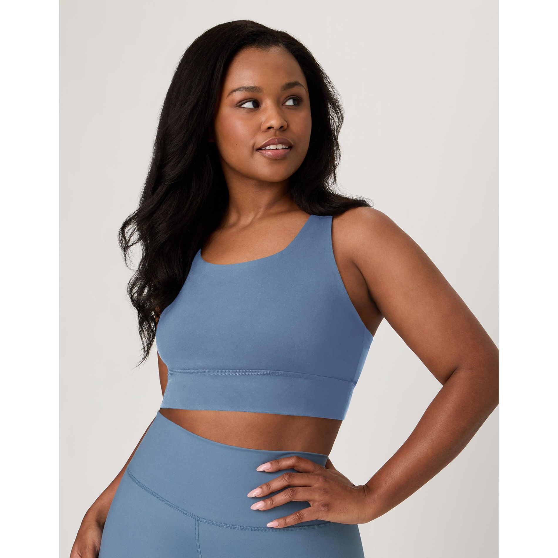 Hanes Moves Women's Crop Sports Bra, Racerback