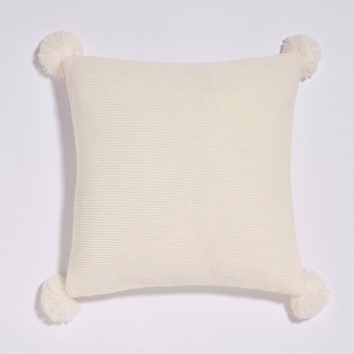 sweater knit throw pillow