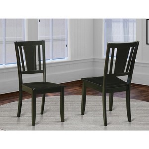 Homestock Hollywood Regency Dining Chair, Slatted Back And Wooden Seat - 1 of 3
