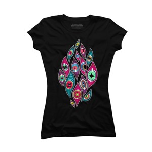Junior's Design By Humans EYES By Chofy87 T-Shirt - 1 of 3