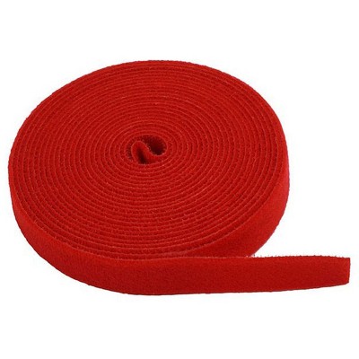 Monoprice Hook & Loop Fastening Tape, 3/4-inch Wide, 5 yards/Roll - Red