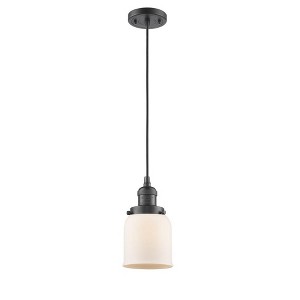 Bell - 1 Light Cord Hung Mini Pendant In Industrial Style-10 Inches Tall and 5 Inches Wide - 1 of 1