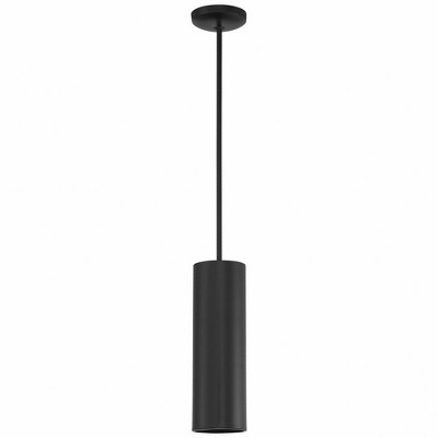 Pilson Matte Black Contemporary LED Pendant Light 14.5"