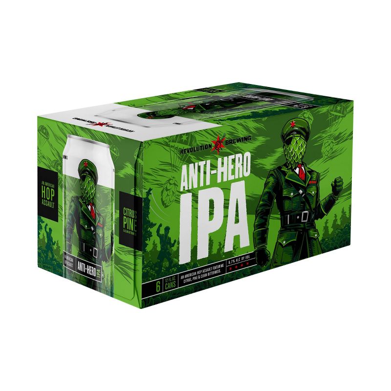 Revolution Anti-Hero IPA Beer - 6pk/12 fl oz Cans, 1 of 5