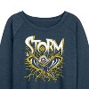 Women's - Marvel - X-Men Storm Lightning Lightweight French Terry Wide Neck Long Sleeve Shirt - 2 of 4