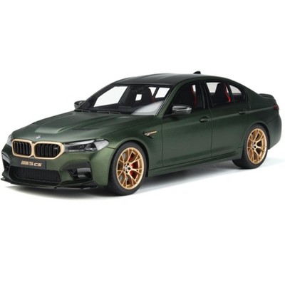 BMW M5 CS (F90) Dark Green Metallic with Carbon Top 1/18 Model Car by GT Spirit