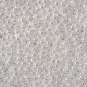 John Bead Czech Glass Seed Beads 8/0 (500g) Opaque Luster Chalk White - 1 of 2