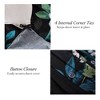 Lush Décor Fantasy Floral Cotton Duvet Cover Black - 2 of 4
