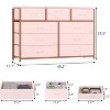 Jojoka 10 Drawer Dresser TV Stand with Non-Woven Organizer, Small TV/Media Stand with Metal Frame - 2 of 4