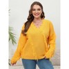 Womens Slouchy Long Sleeve Sweaters Cute Baggy Pullover Sweater - 2 of 4