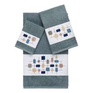 Linum Home Textiles 100% Turkish Cotton KHLOE Embellished Towel Set - 1 of 4