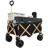 Folding Wagon, Heavy Duty Utility Beach Wagon Cart for Sand - 2 of 4