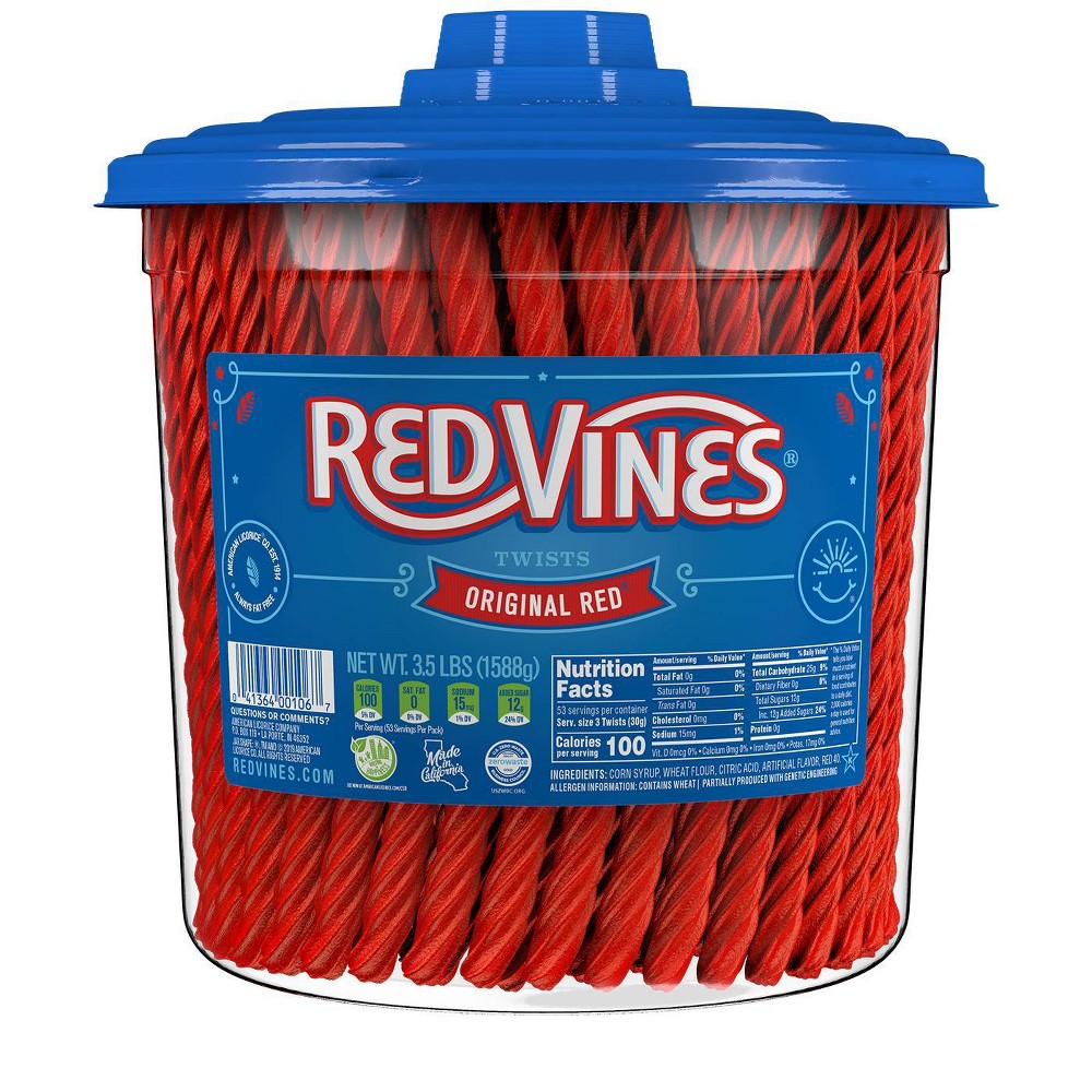 UPC 041364001067 product image for Red Vines Twists Original Red Licorice Candy - 3.5lbs | upcitemdb.com