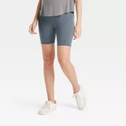Over Belly Maternity Bike Shorts - Isabel Maternity by Ingrid & Isabel™ Gray L